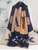 Reversible Cashmere Feeling Designer Print Premium Scarf